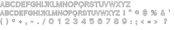 Florencesans SC Outline font