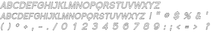Florencesans SC Outline Italic font