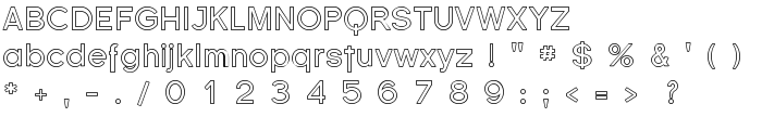 Florencesans Outline font