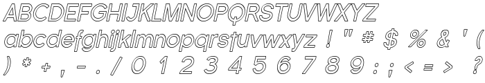 Florencesans Outline Italic font