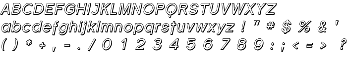 Florencesans Shaded Italic font