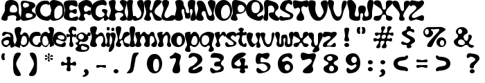 Flubber font