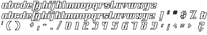 Fontovision IV outline font