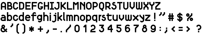 Fortyfive: Praise to simple geometry font