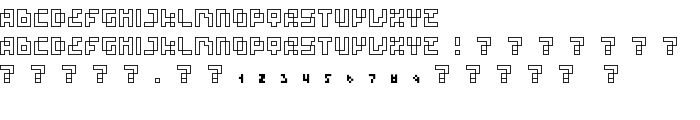 four pixel caps outline font