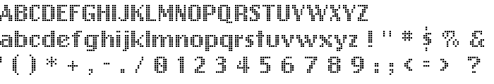 FreeDesign001Dotdot font