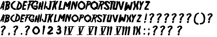 Friday13 font