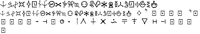 Futurama-Alien-Alphabet-One font