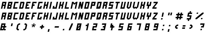 FutureMillennium Italic font