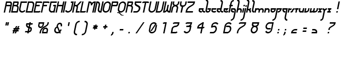 Futurex Arthur Bold Italic font