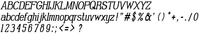 Gabriel Serif Condensed Italic font