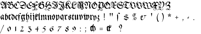 Gebetbuch Fraktur font