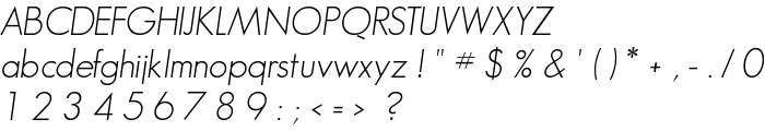 GeosansLight-Oblique font