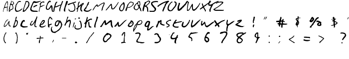 Gimp Scribble font