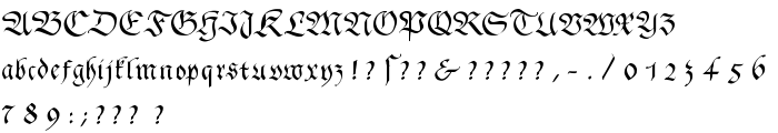GingkoFraktur font