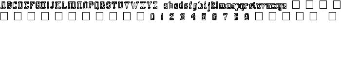 GlassBlocks font