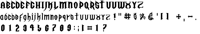 Golgotha Regular E. font
