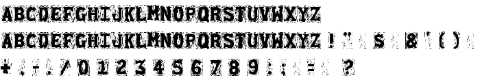 Gommogravure font