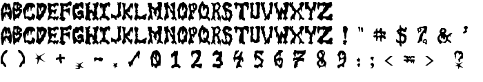 GoreFont II font