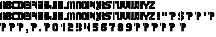 Goshawk Military Inverse Regular font