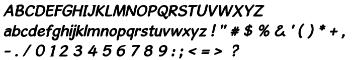 GosmickSansBoldOblique font