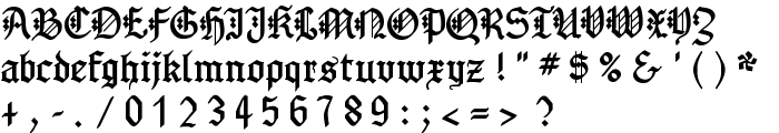 GotenborgFraktur font