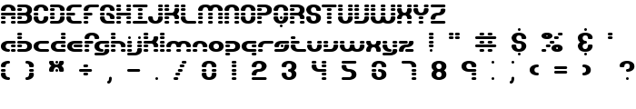 Gravitate Segments BRK font