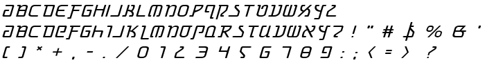 Grimlord Expanded Italic font