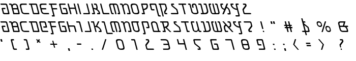 Grimlord Leftalic font