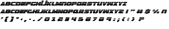 Guardian Laser Italic font