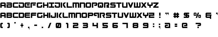 Gunship Condensed font