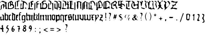 GutenbergsGhostypes font