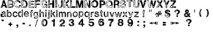 H2D2-Alevita Rough font