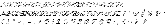 Hadriatic Shadow Italic font
