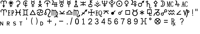 HamburgSymbols font