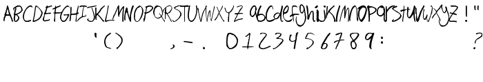 Hand Writing font