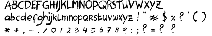 Hanoded Heavy font