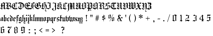 HansaGotisch font