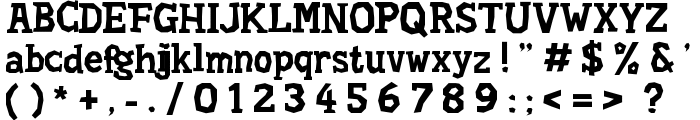 Hard Compound font