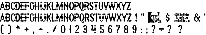 Harlequin font