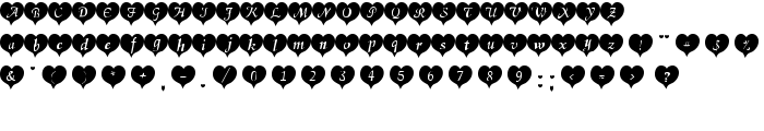 HeartBlack Becker font