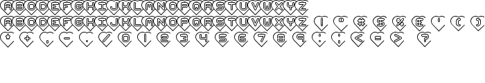 Hearts -BRK- font