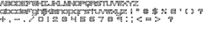 Heavy Bevel [BRK] font