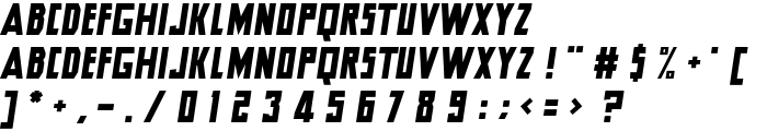 Hero Italic font