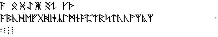 AngloSaxon Runes font