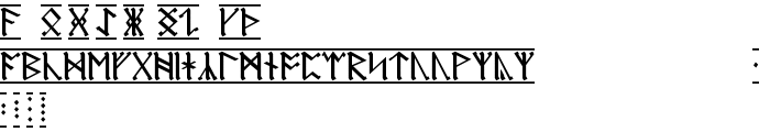 AngloSaxon Runes 1 font