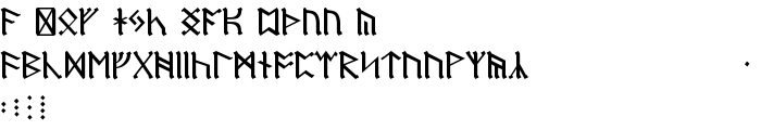 Dwarf Runes font