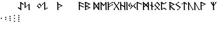 Germanic Runes font