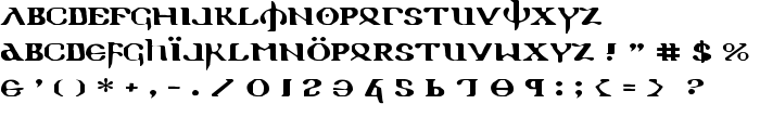 Holy Empire Expanded font