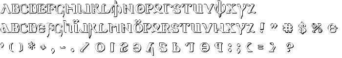 Holy Empire Shadow font